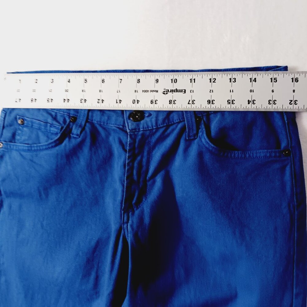 James Jeans, Royal Blue "Twiggy" Jeans, Size 29, Low to Mid Rise (8.5"), Ankle - Picture 9 of 13